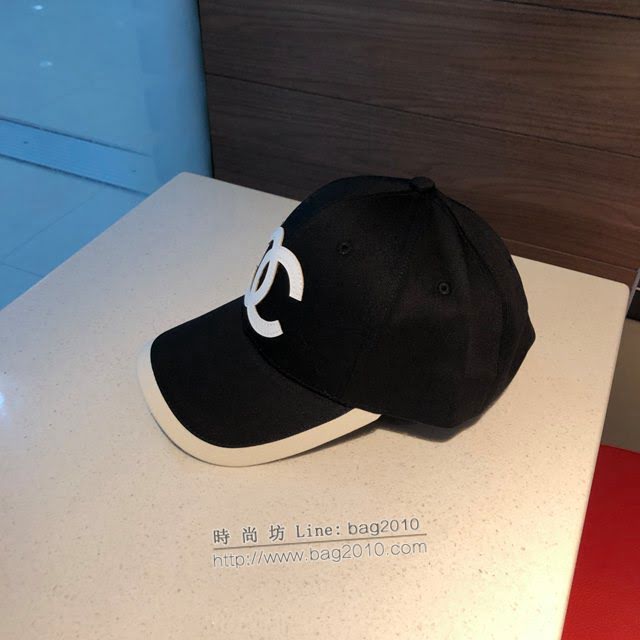 Chanel男女同款帽子 香奈兒2021經典黑白鴨舌帽棒球帽  mm1473